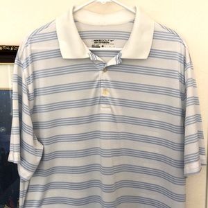 Nike polo striped golf shirt. Large.